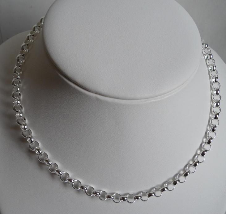 COLLIER ARGENT MAILLE ROLO 60