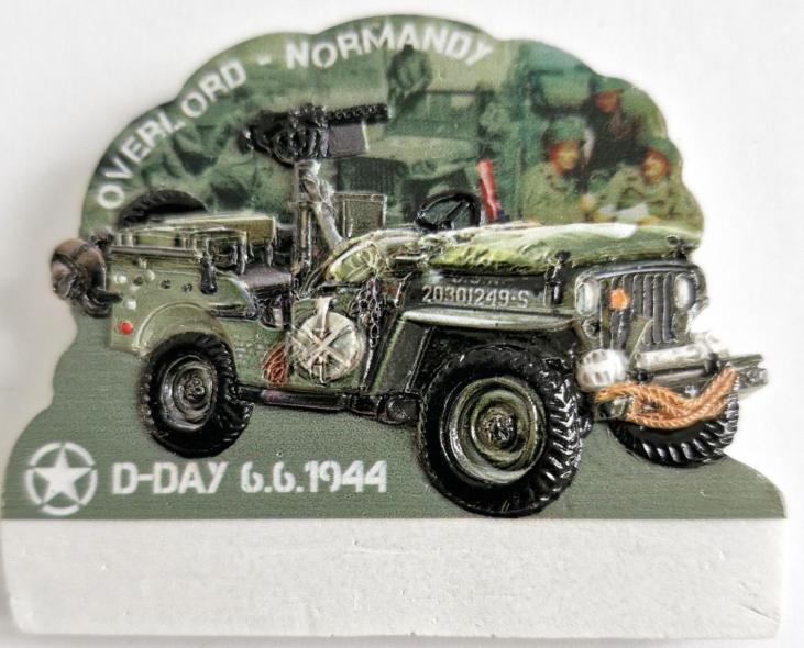 MAGNET JEEP DDAY 1944 OVERLORD NORMANDY